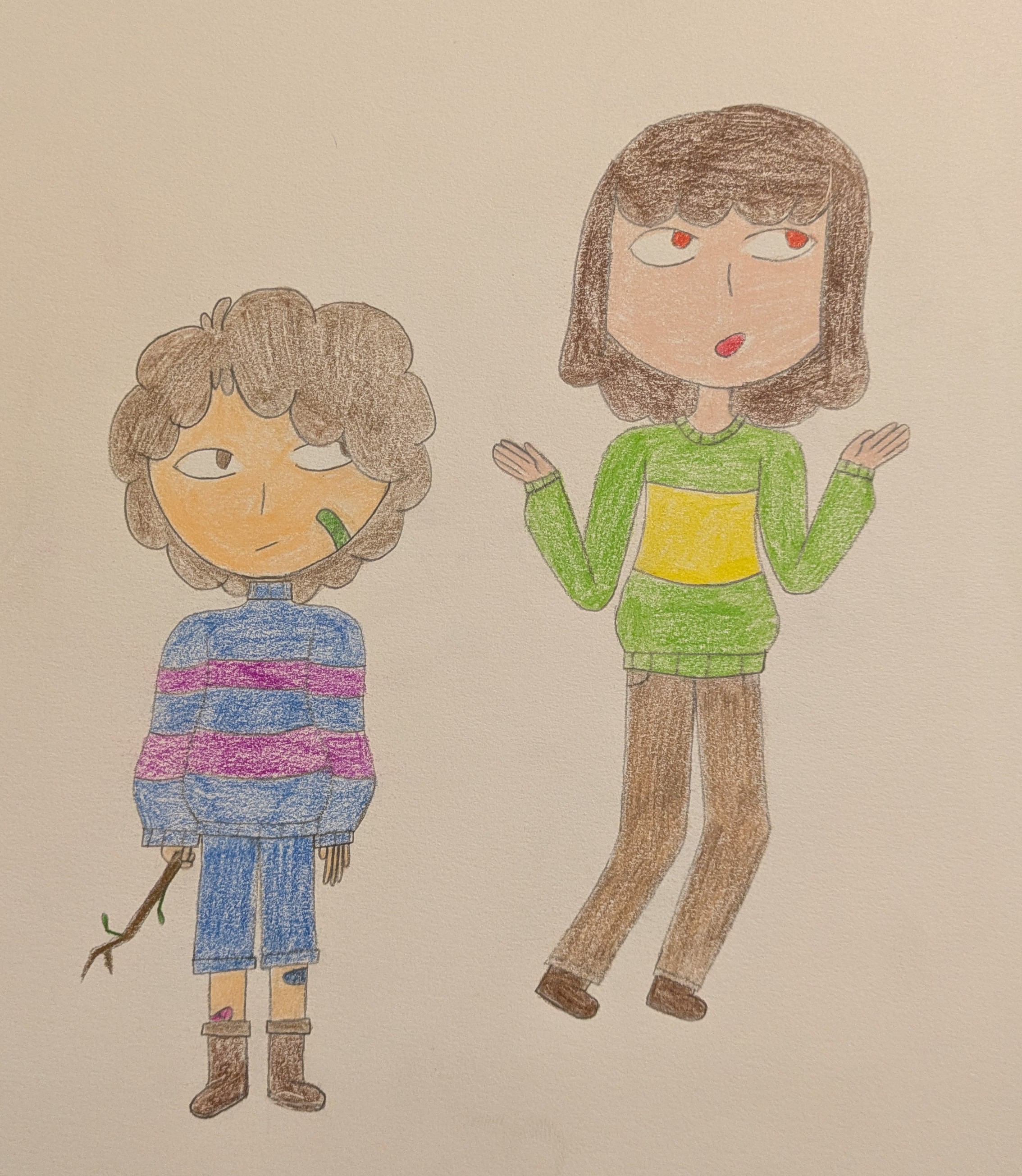 2020, Traditional, Undertale, UTDR, Frisk, Chara Dreemurr