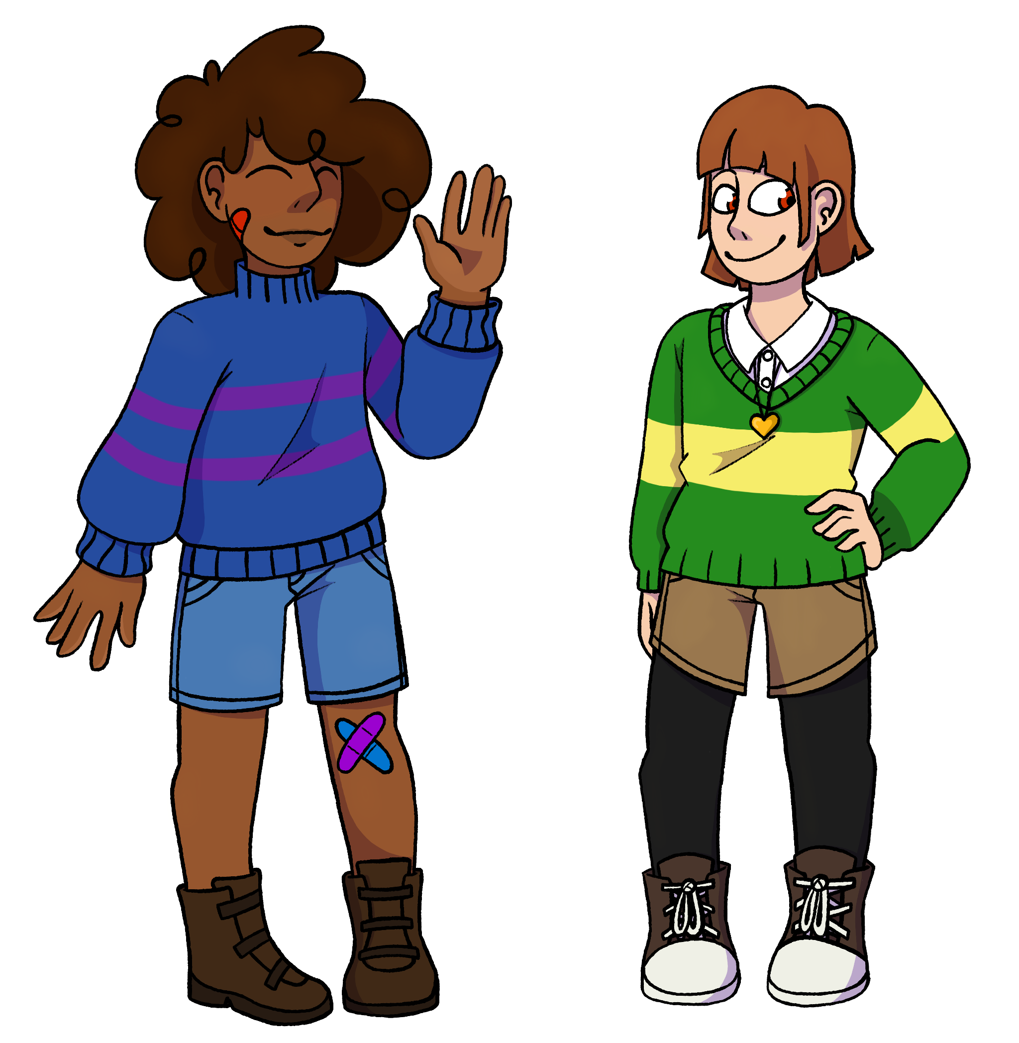 2024, Digital, Undertale, UTDR, Frisk, Chara Dreemurr