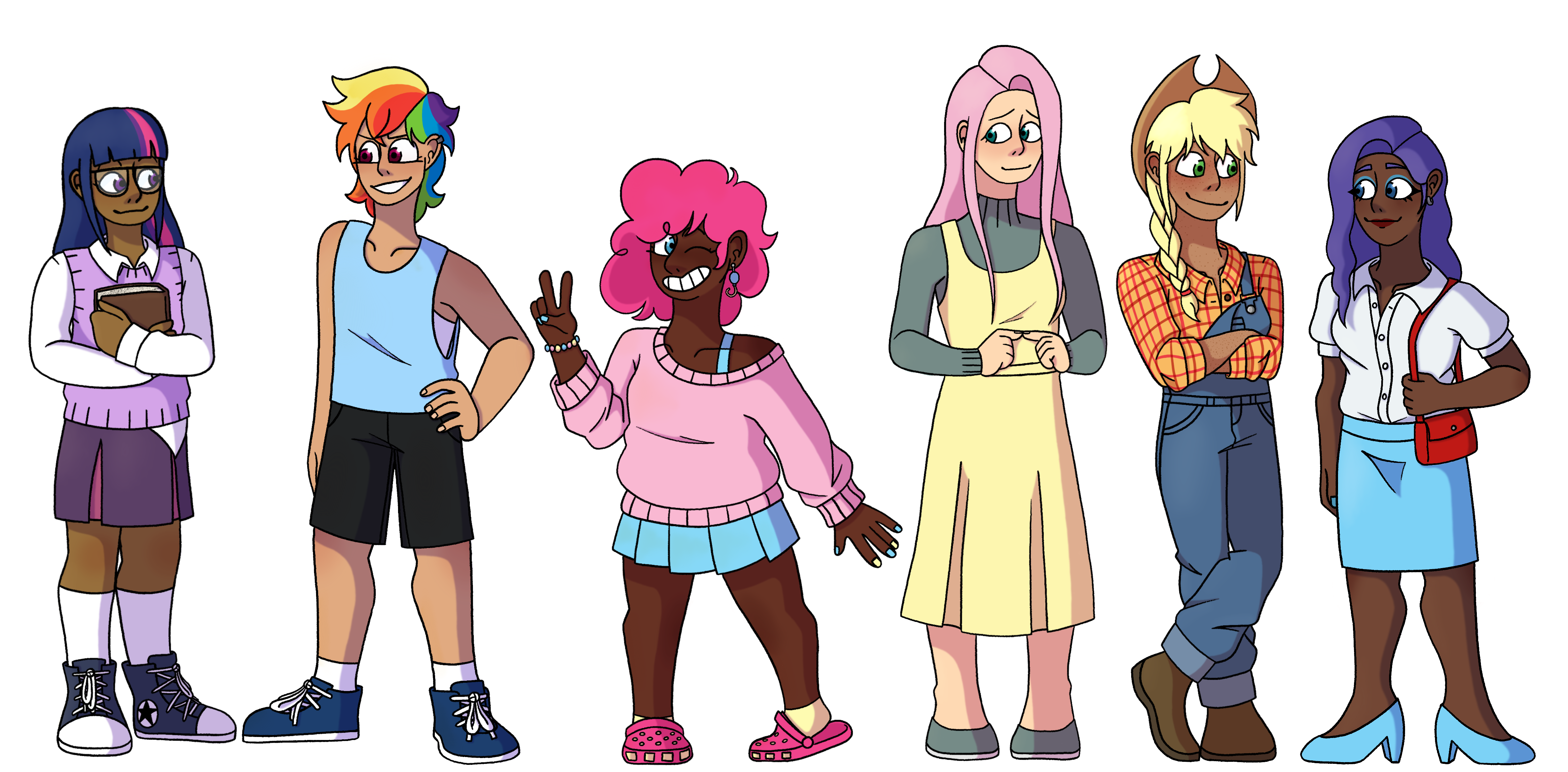 2025, Digital, My Little Pony: Friendship is Magic, MLP FiM, Twilight Sparkle, Rainbow Dash, Pinkie Pie, Fluttershy, Apple Jack, Rarity