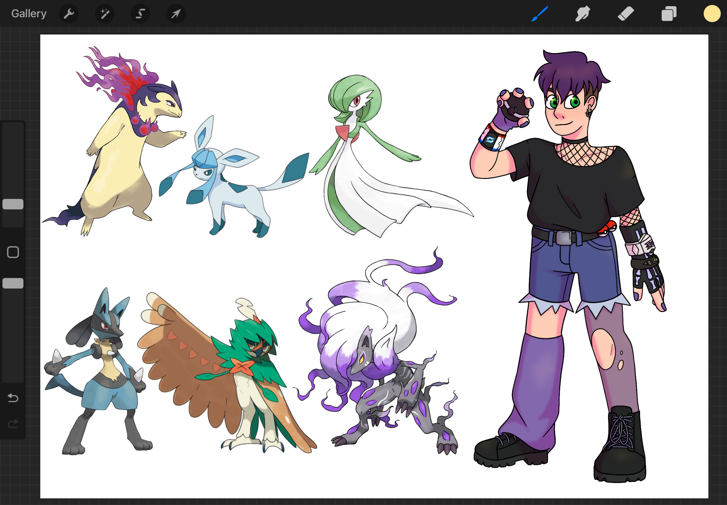2025, Digital, Pokemon, PKMN, Self Portrait, Rain